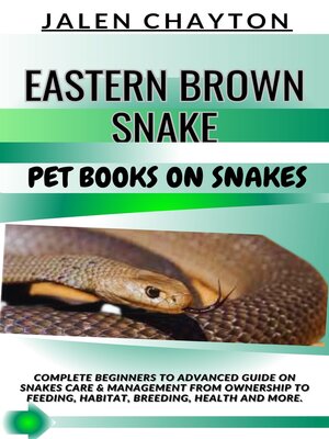 cover image of EASTERN BROWN SNAKE  PET BOOKS ON SNAKES